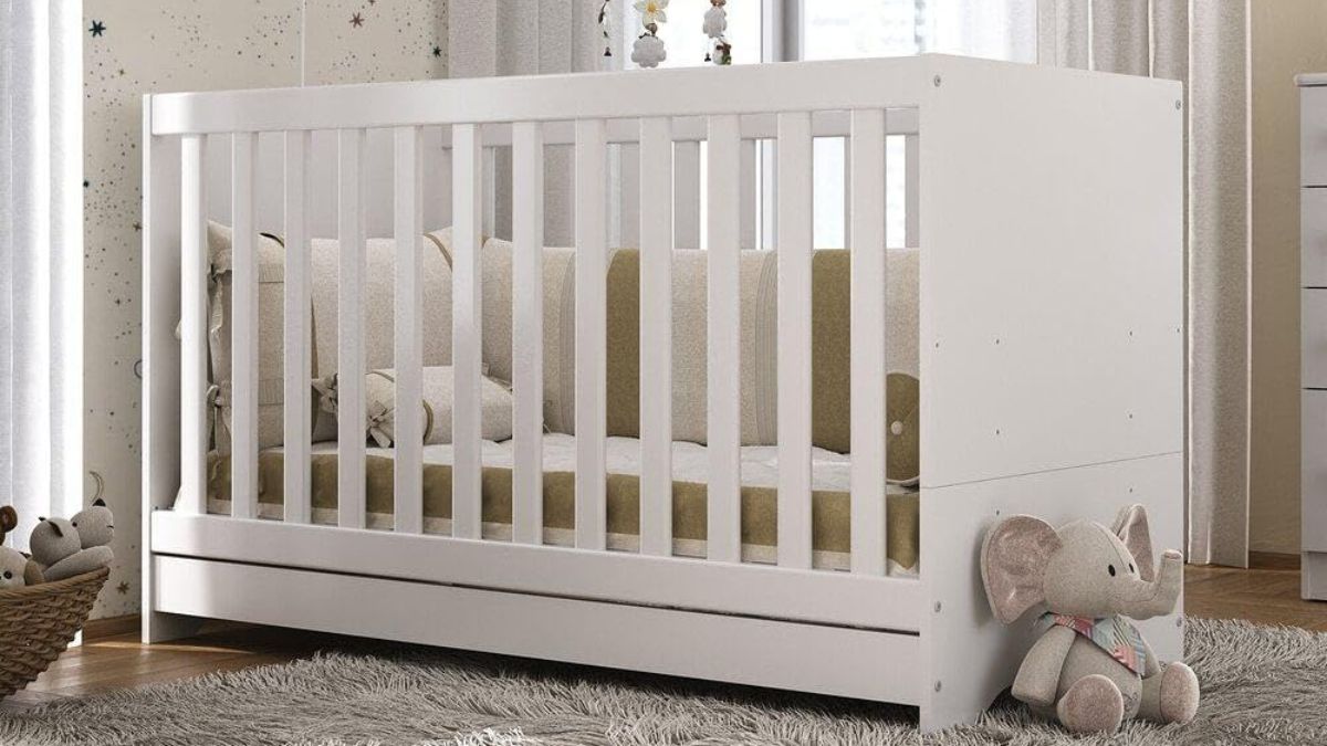 Multimóveis Berço 3 em 1 para Colchão 60 x 130 cm Branco